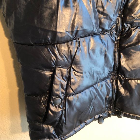 Y2K Faded Glory Puffer Vest w/detachable hood, NWOT, Small, pet/smoke free home - Picture 3 of 11